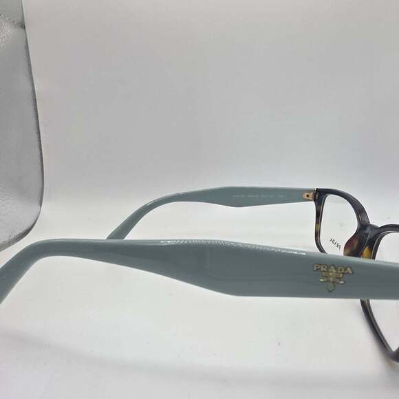 Prada Eyeglasses Frames VPR18T VIB-1O1 Blue Brown Tortoise Cat Eye 51-16-140 - Picture 3 of 6